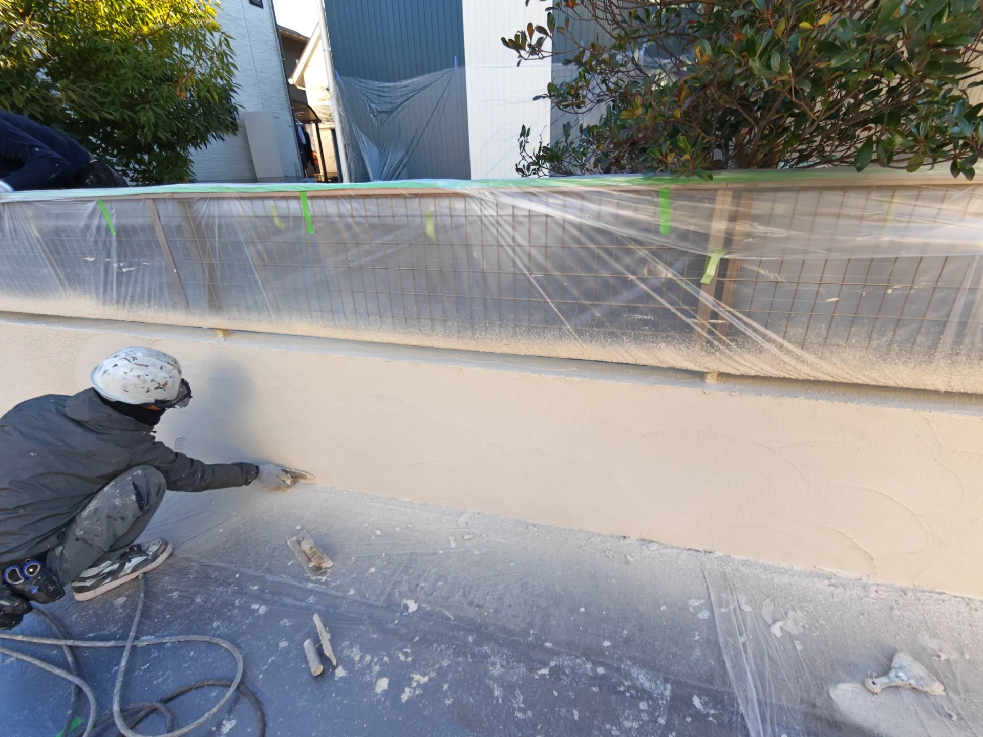 鹿児島市：【外構リフレッシュ】見違える美しさ！ブロック塀の塗り替え施工事例