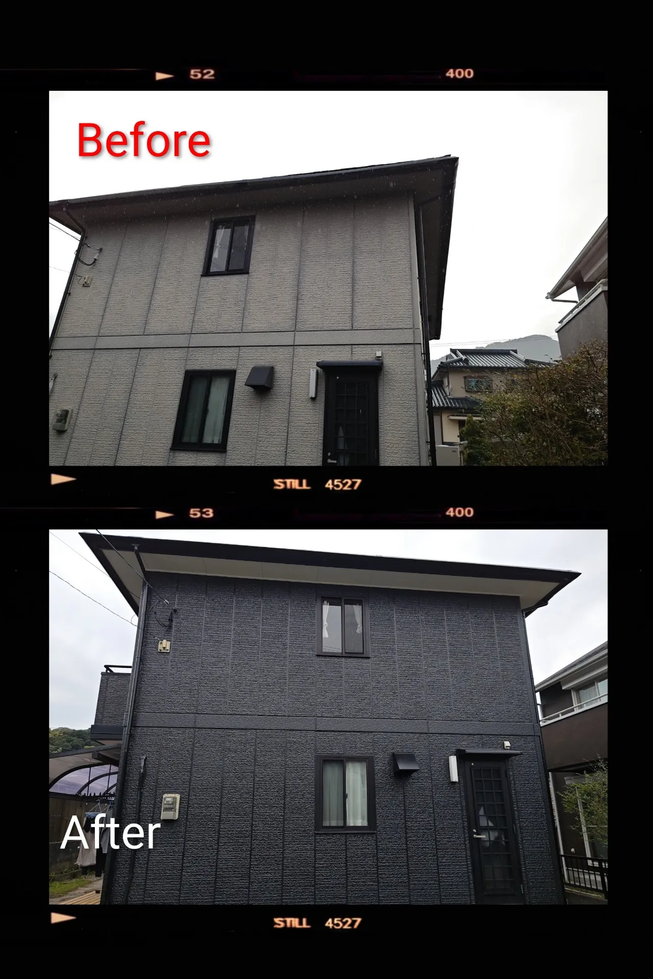 霧島市隼人町：トレンドの「ダークトーン」で魅せる。街並みに映えるシックな住まい。