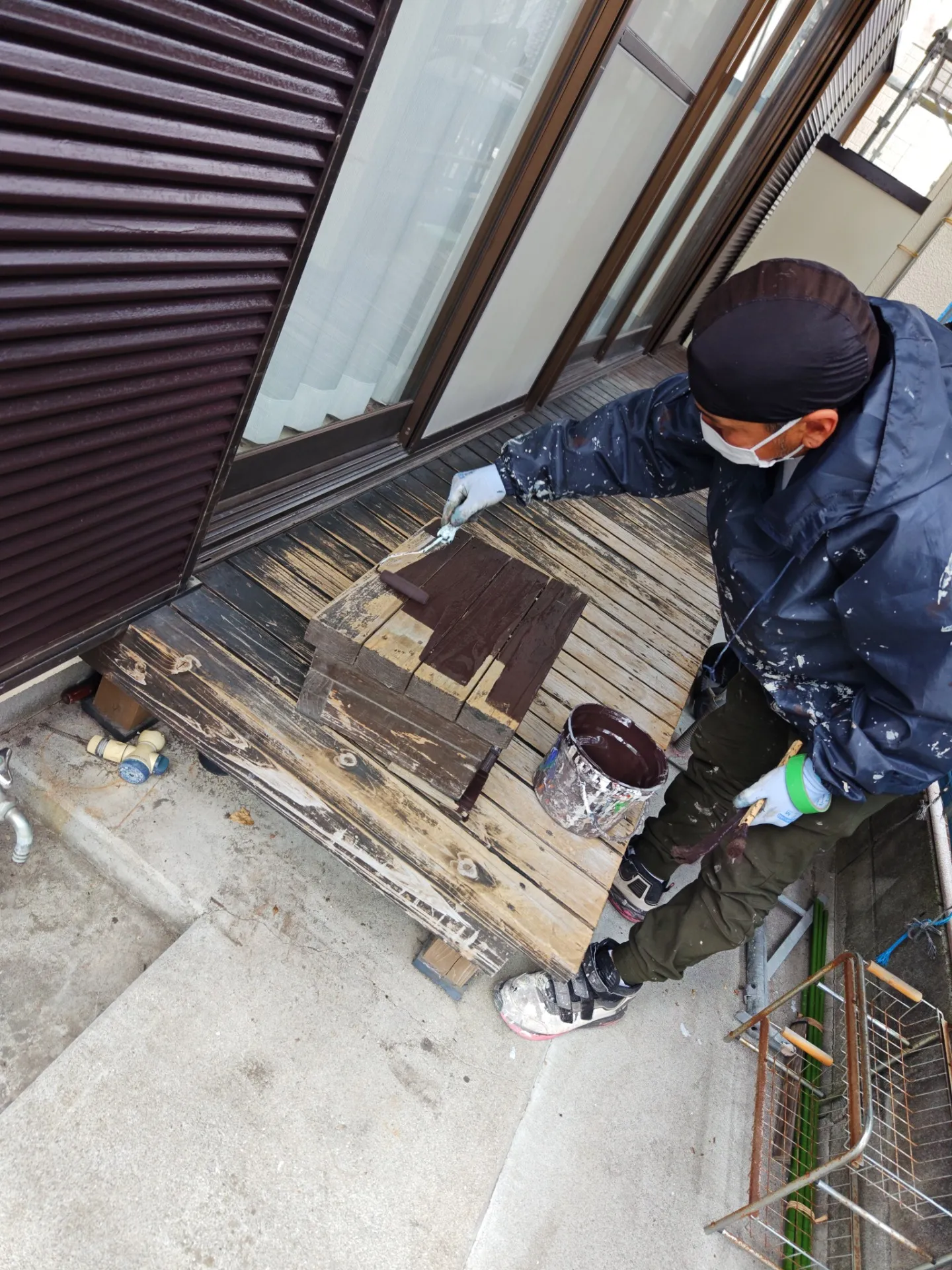 鹿児島市：【現場レポート】仕上げ作業