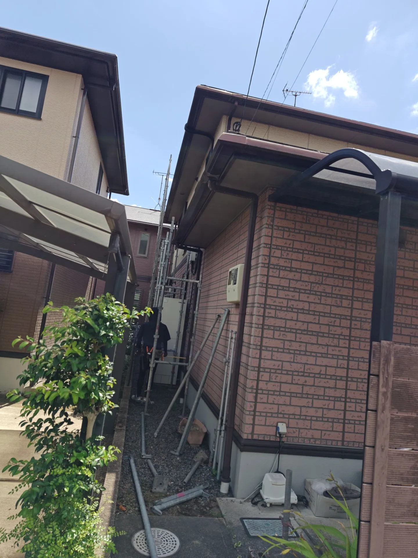姶良市【現場リポート】足場組立作業